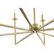 Kaya LED 47.25 inch Brass Chandelier Ceiling Light